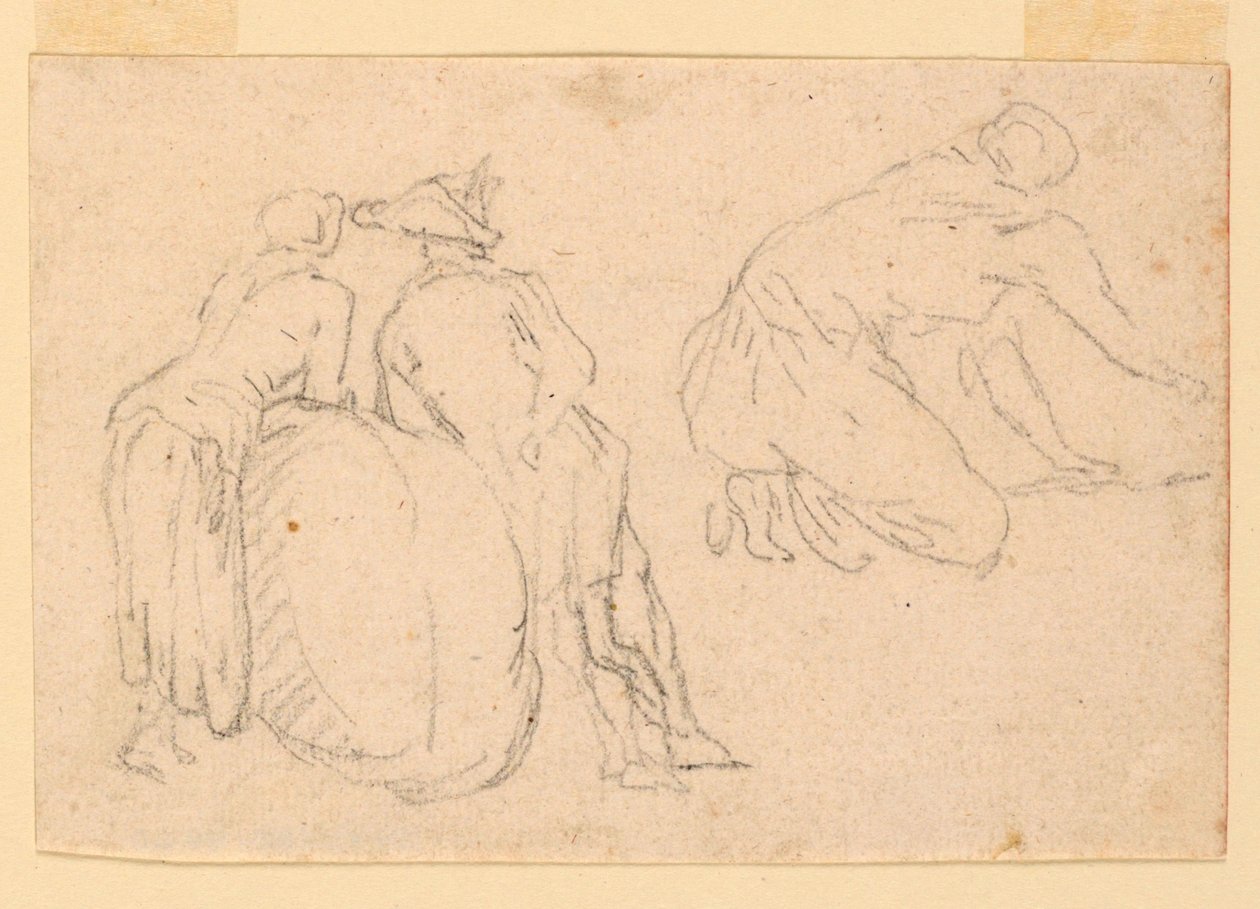 Drie Figurale Studies door Unknown artist