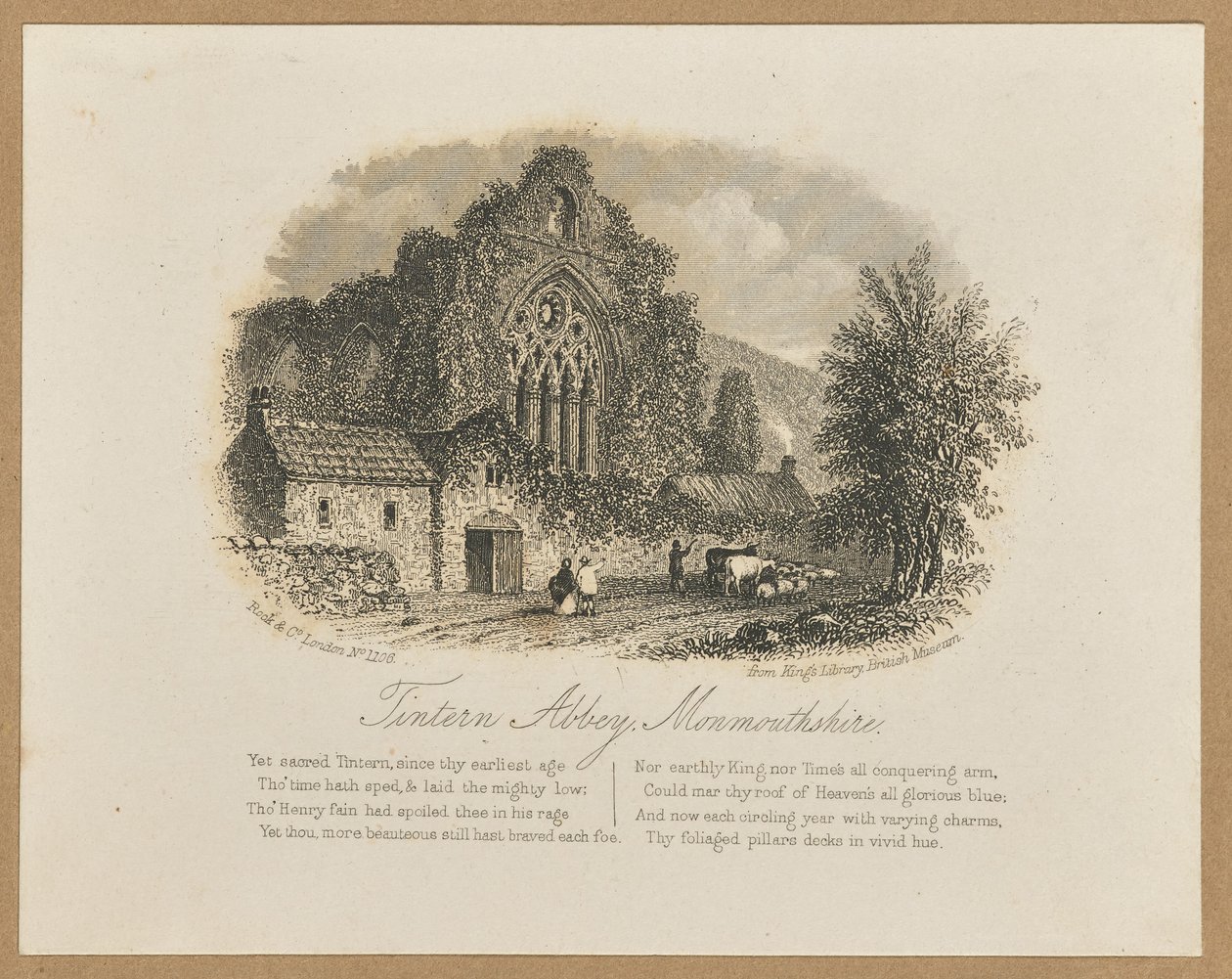 Tintern Abbey, Monmouthshire door Unknown artist