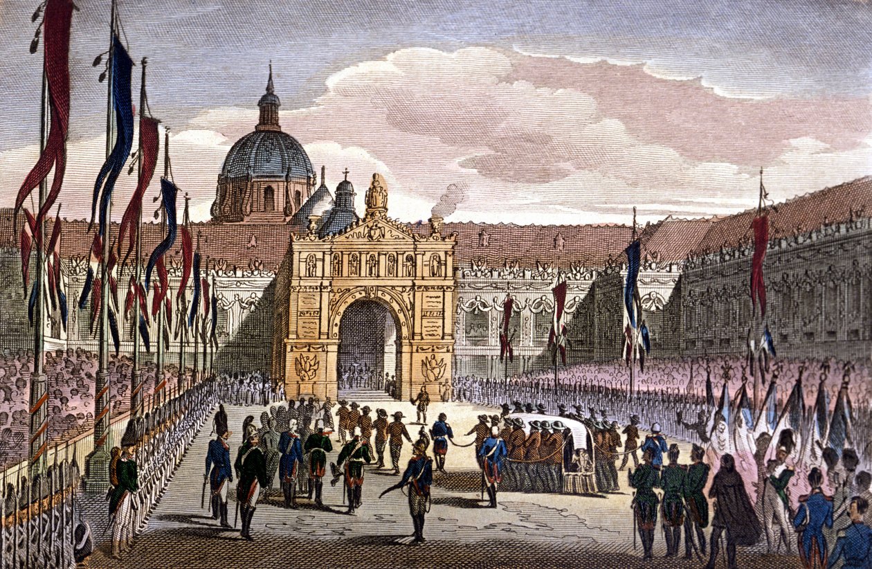 Overbrenging van de as van Napoleon I naar Les Invalides, Parijs door Unknown artist