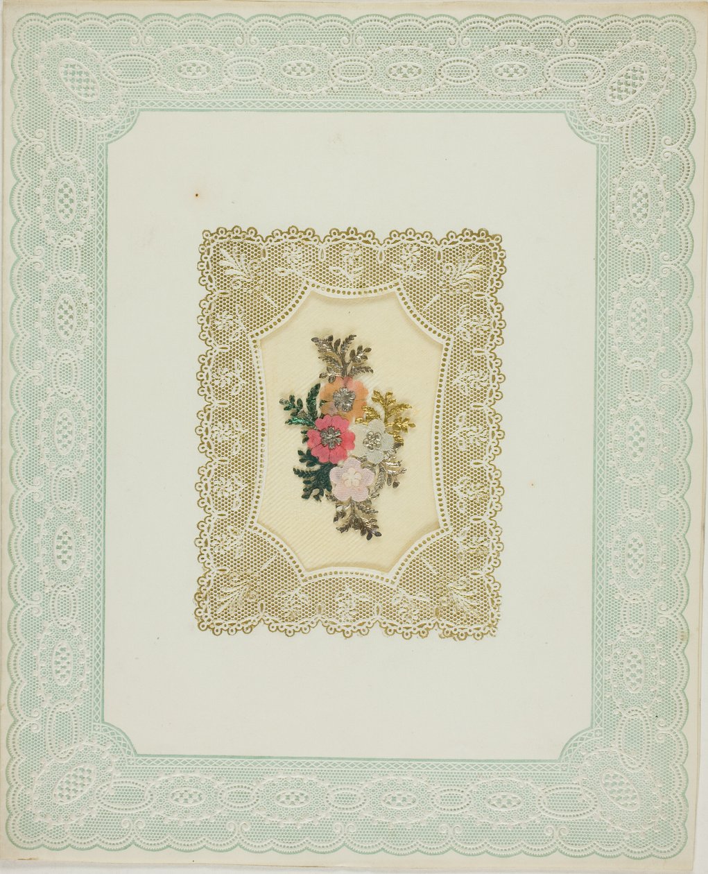 Valentijn zonder titel (Bloemen) door Unknown artist
