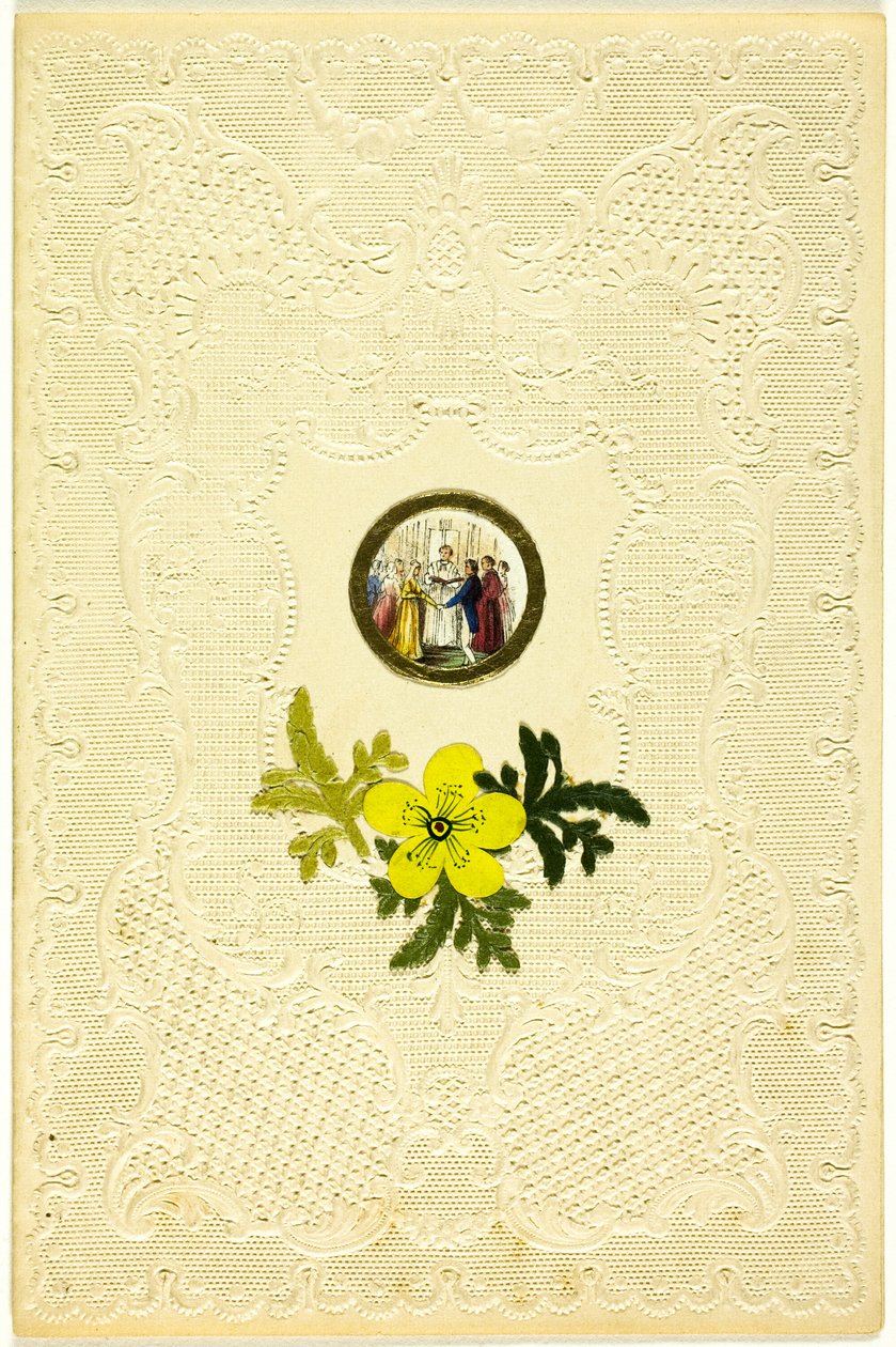 Valentine zonder titel (Huwelijksscène) door Unknown artist