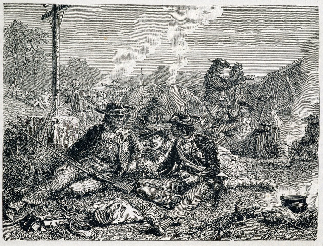 Vendeese opstandelingen - gravure door Unknown artist