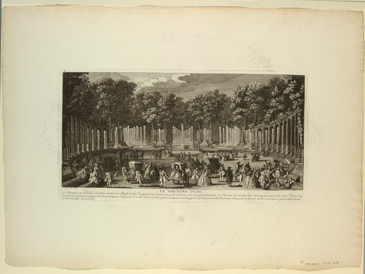 Versailles, Tuinen, Watertheater door Unknown artist