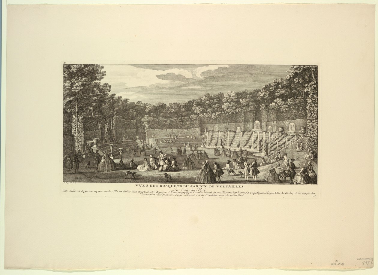 Versailles, Groves of the Garden, de balzaal door Unknown artist