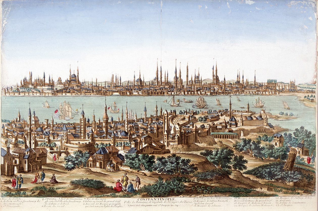 Uitzicht op Constantinopel door Unknown artist