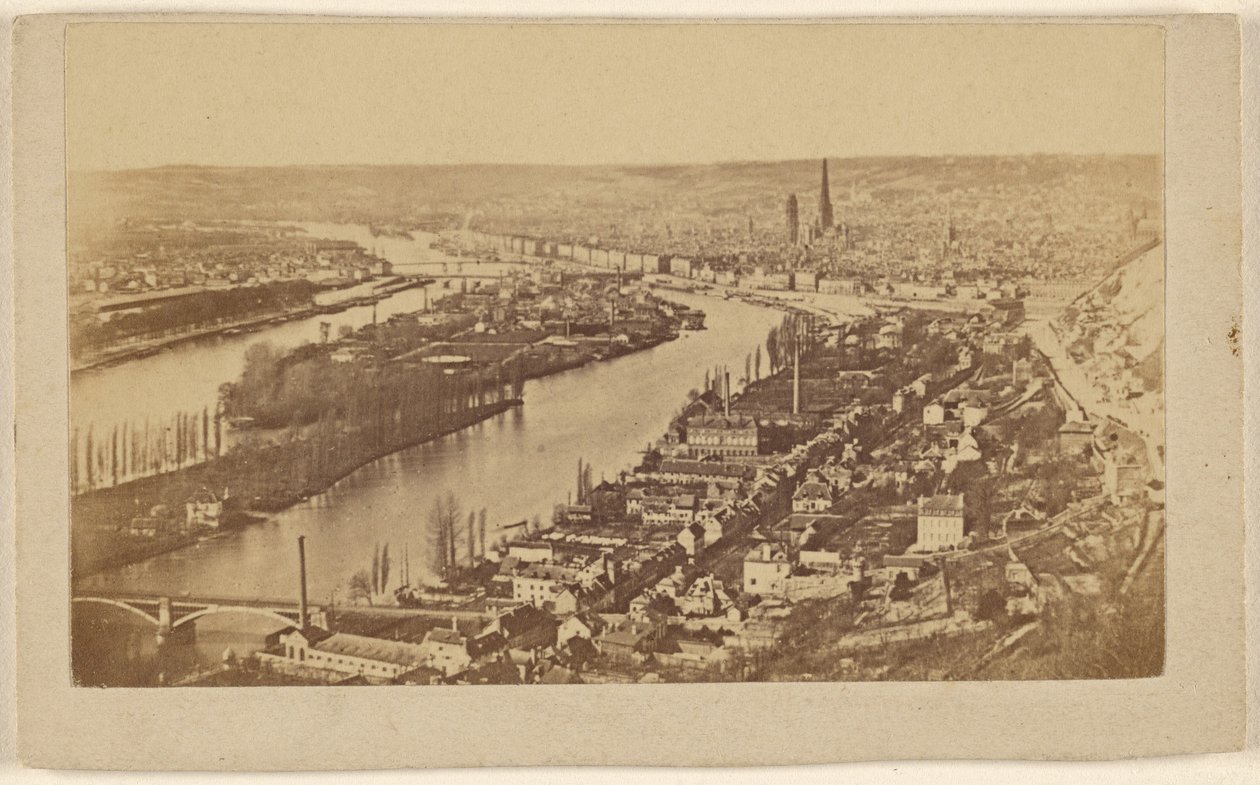 [Gezicht op Rouen, Frankrijk]. door Unknown artist
