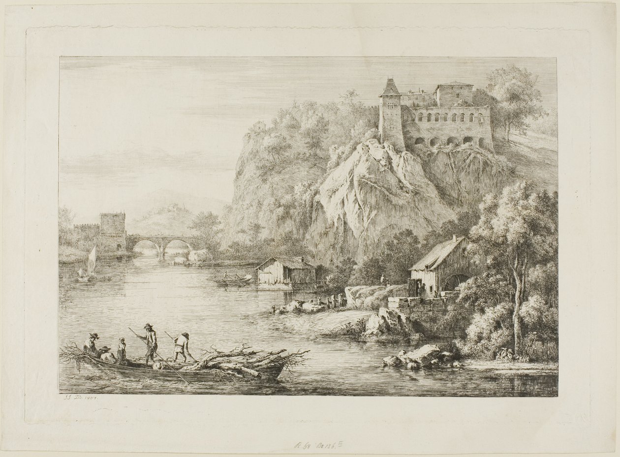 Uitzicht op de Carmes de Caussées in Lyon door Unknown artist