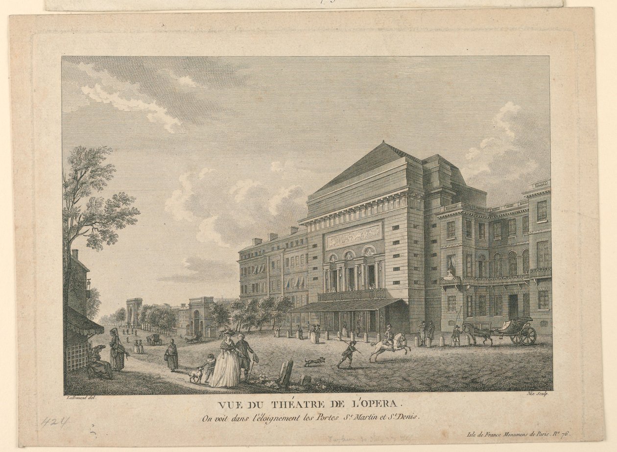 Uitzicht op de Opera in Parijs door Unknown artist
