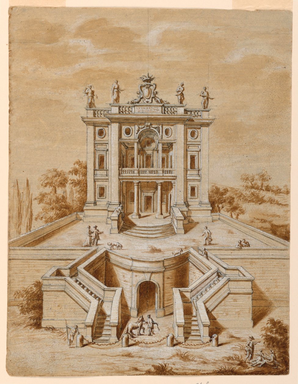 Villa door Unknown artist