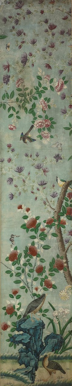 Wandpaneel: Vogels en Bloemen door Unknown artist