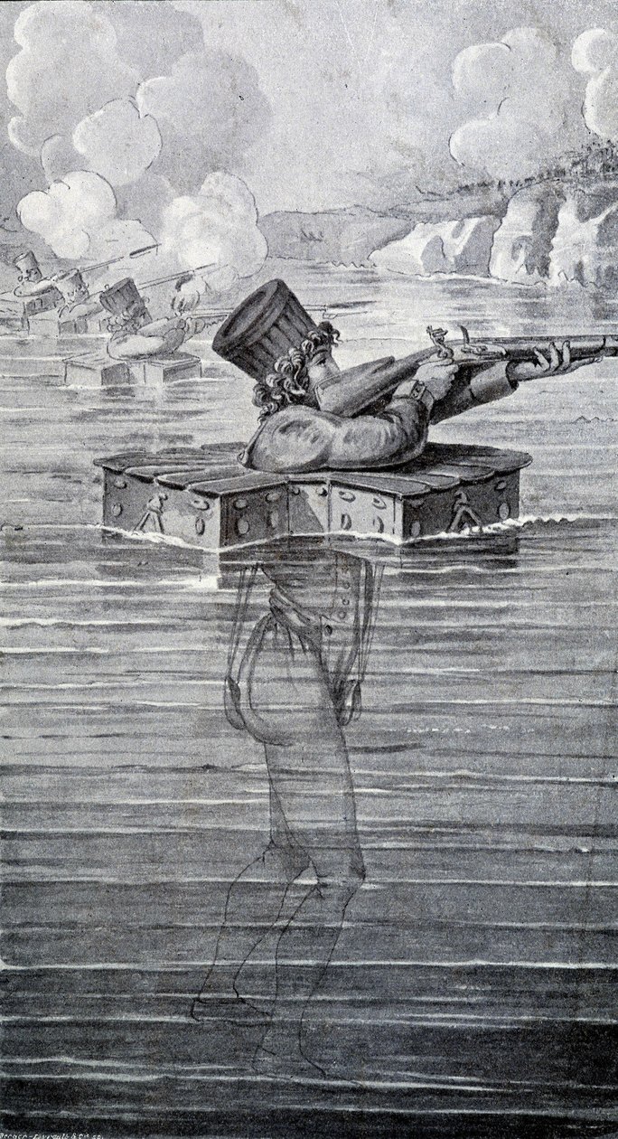 Oorlogskostuum van de 19e eeuw door Unknown artist