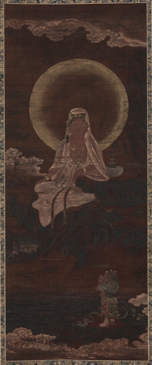 Water-Maan Kannon (Suigetsu Kannon) door Unknown artist