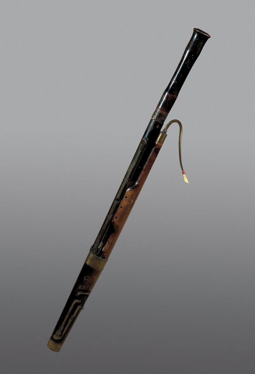 Blaasinstrument: 18e-eeuwse fagot. Barcelona. Muziekmuseum. door Unknown artist