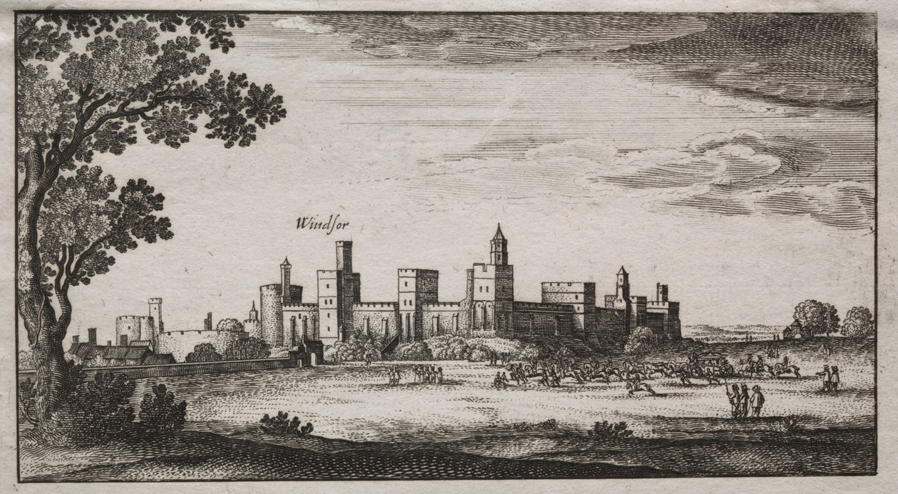 Windsor Castle vanuit het Zuidoosten door Unknown artist