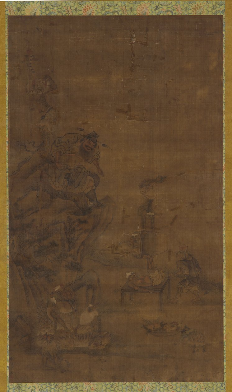 Zhong Kui Temt de Vijf Pestilenties door Unknown artist