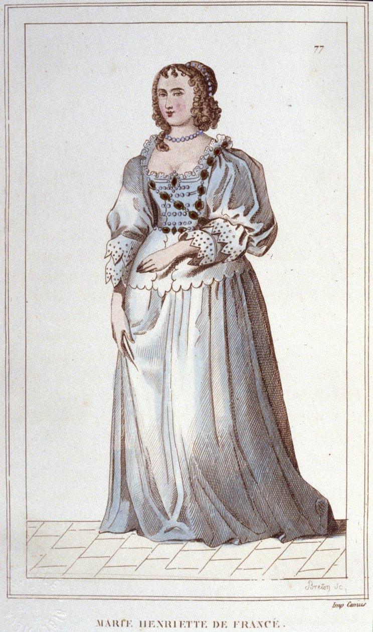 Portret van Henriette-Marie van Frankrijk. Parijs door Unknown artist