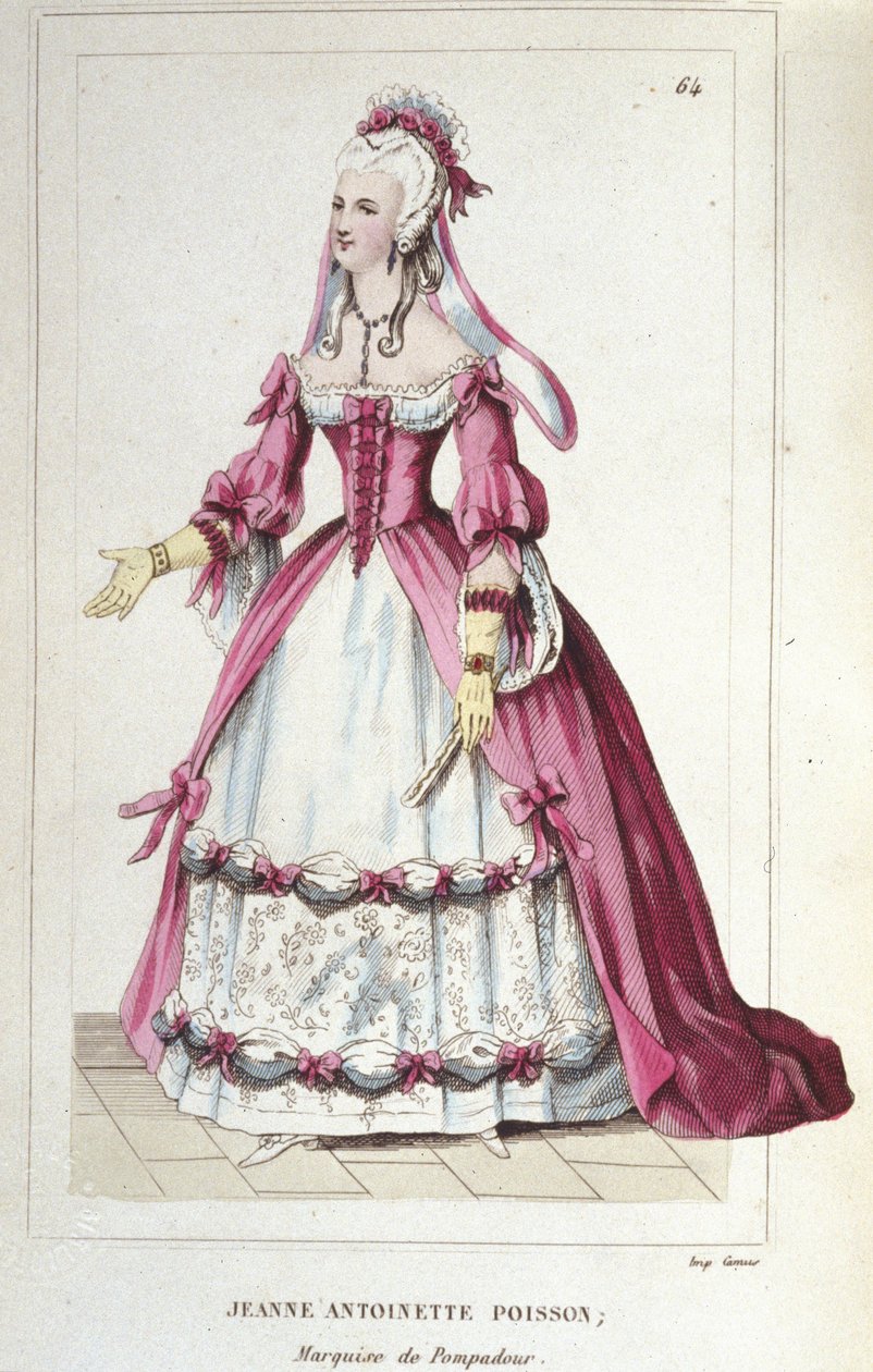 Portret van Jeanne-Antoinette Poisson, Markiezin van Pompadour (bekend als Madame de Pompadour) door Unknown artist