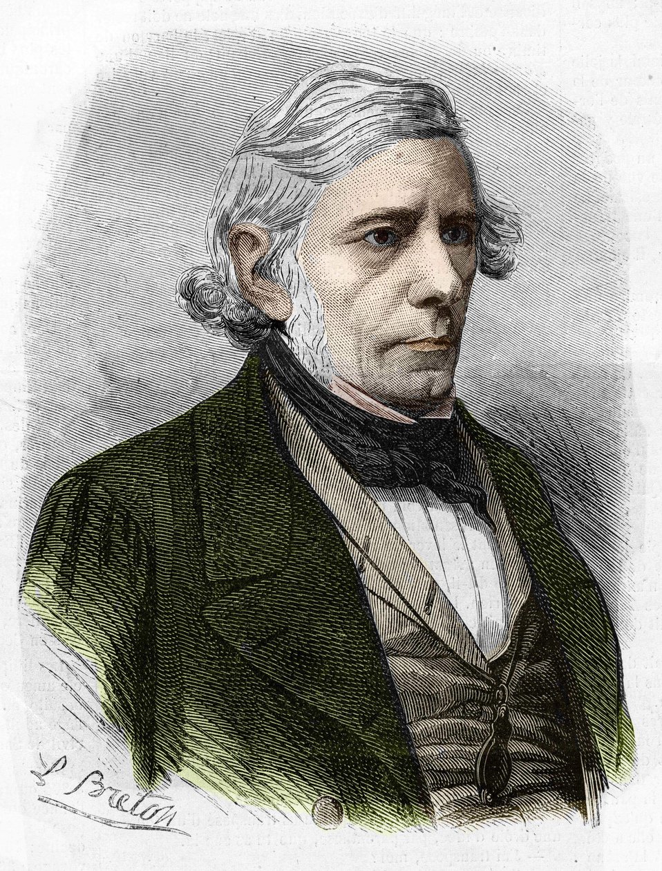 Portret van Victor Cousin. Franse filosoof (1792-1867). door Unknown artist