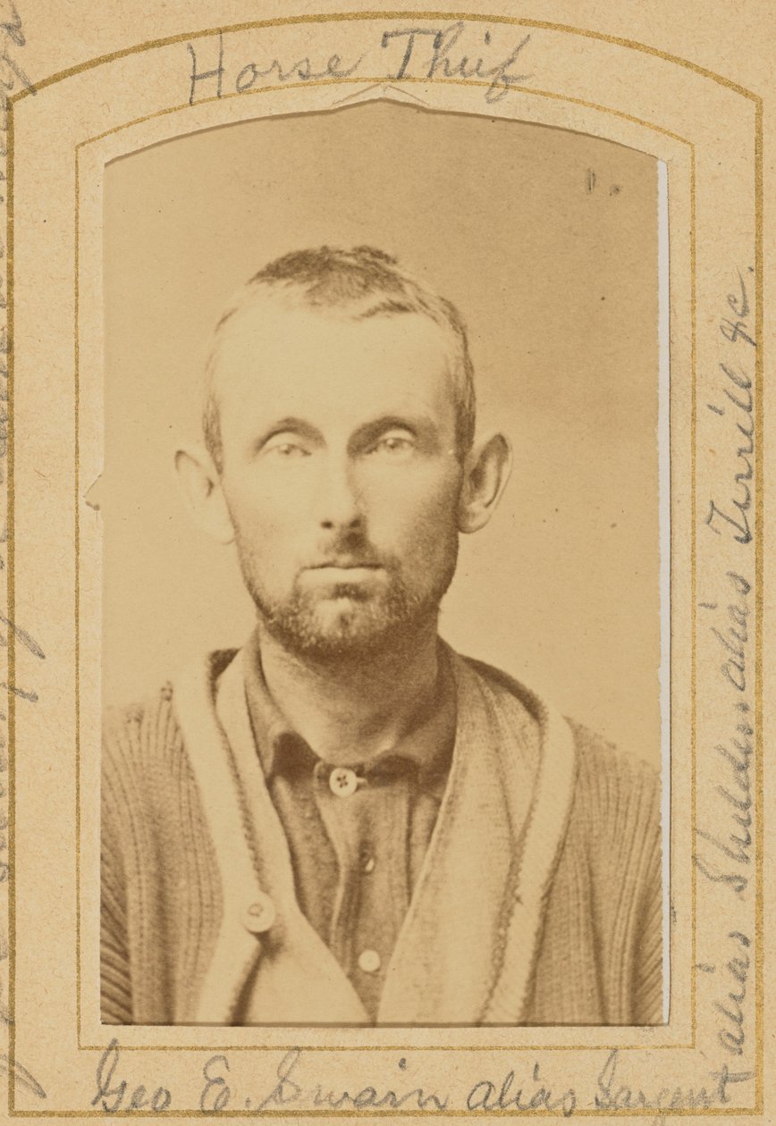 [George E. Swain alias Sargeant, Paardendief]. door Unknown artist/maker