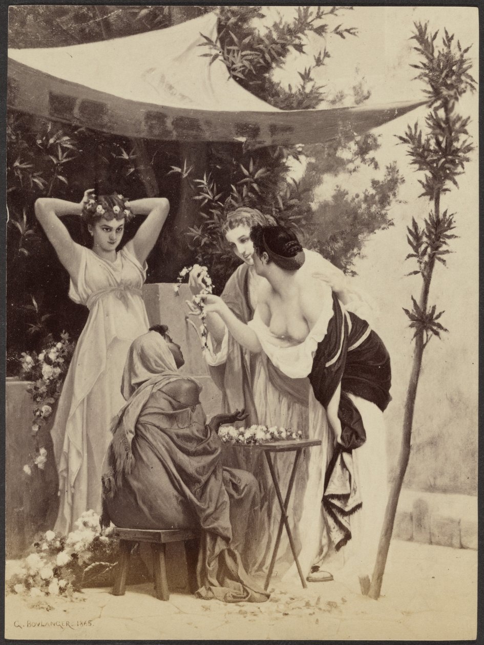 "De kransverkoper" door Gustave Boulanger door Unknown artist/maker