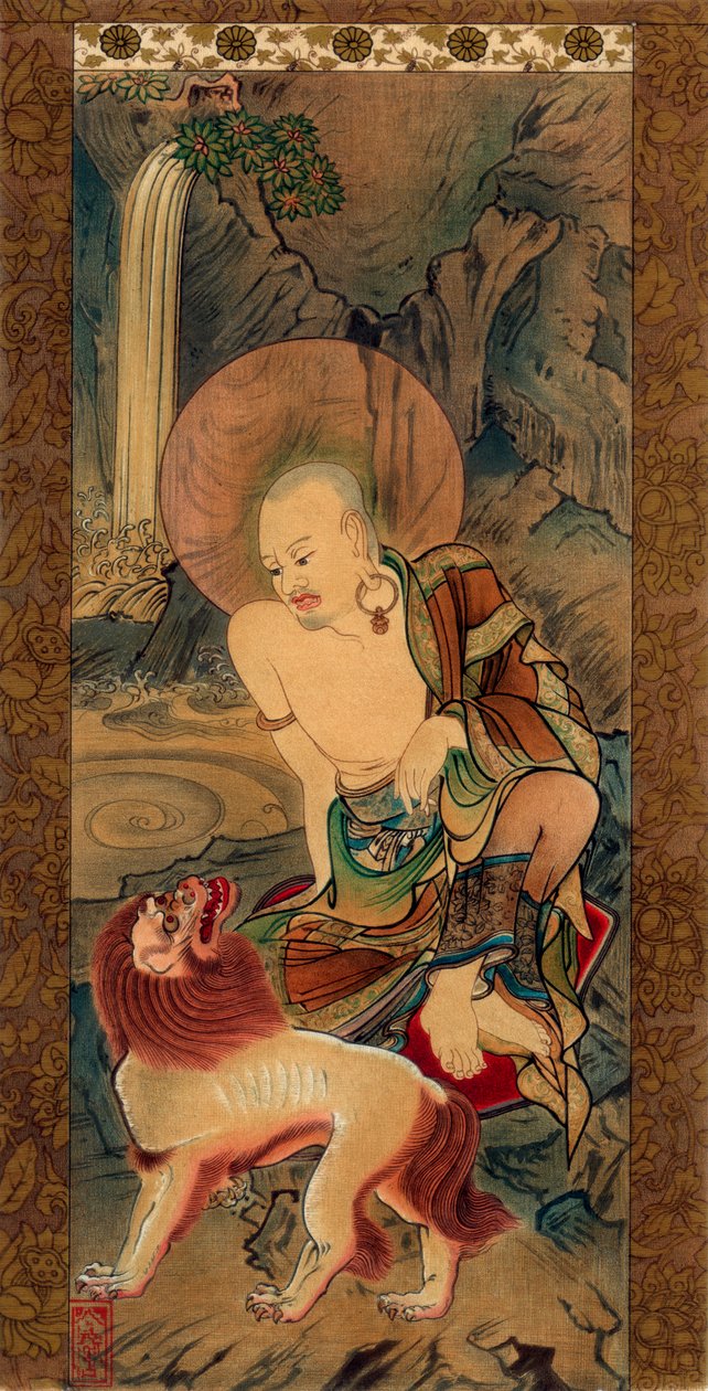Arhat, Japans, late Kamakura periode, 14e eeuw door Unknown follower of Ryozen