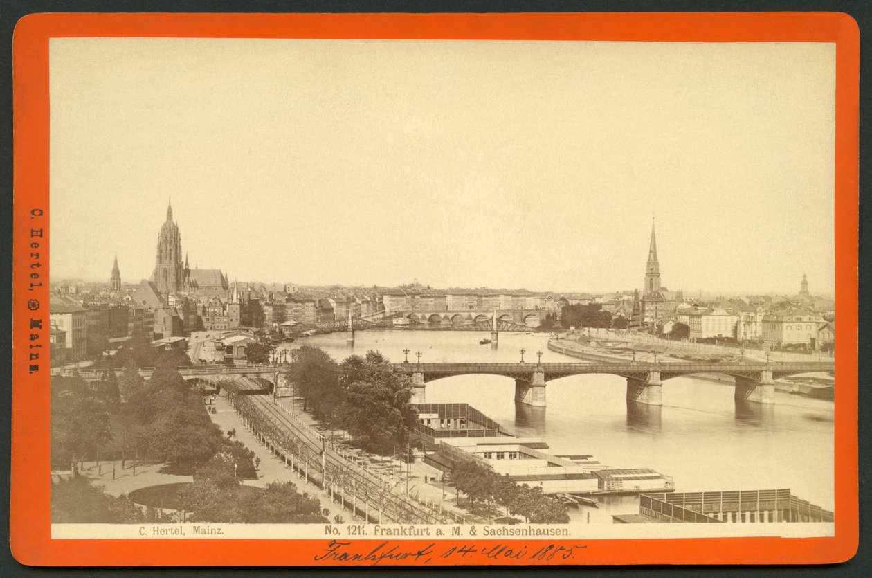 Duitsland, Hessen, Frankfurt am Main en Sachsenhausen, uitgegeven door C. Hertel, Mainz door Unknown photographer