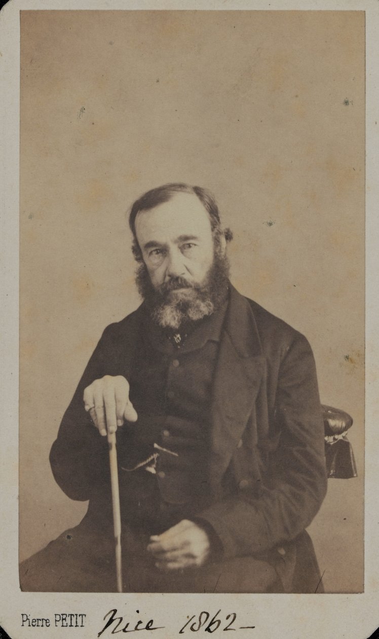 Luitenant-generaal Sir James Outram in burgerkleding, Nice, 1862 door Unknown