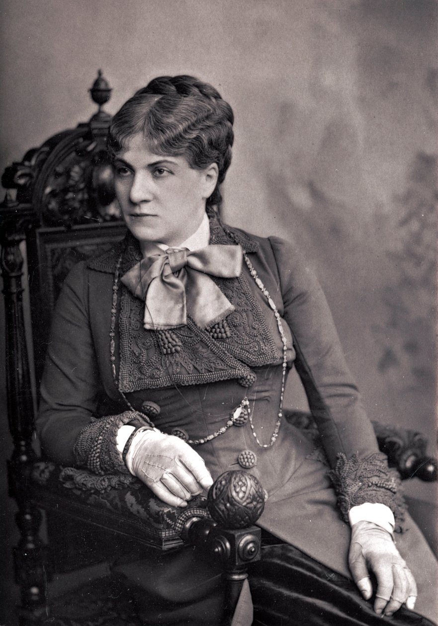 Mme Alix-Marie PASCA (1836-1906) - Portret van Alix Pasca, Franse komiek. Fotografie eind 19e eeuw door Unknown photographer