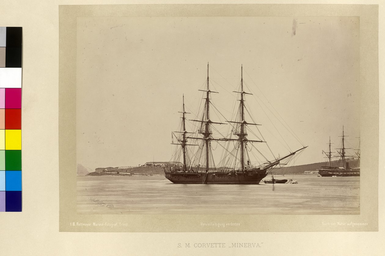 Van zijn majesteit Korvet "Minerva" door Unknown photographer
