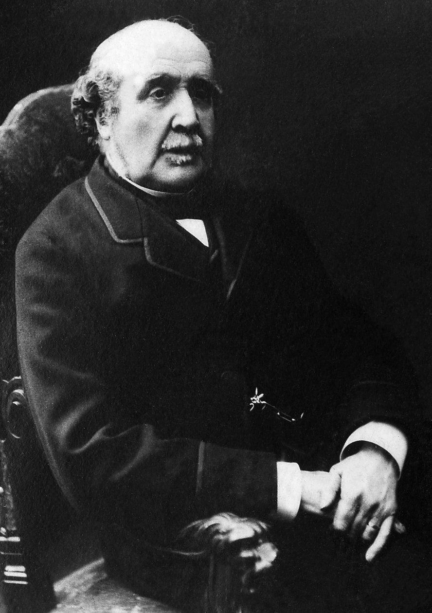 Portret van Albert, Hertog van Broglie (1821-1901), Franse historicus en politicus. door Unknown photographer