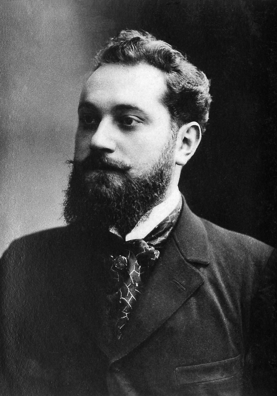 Portret van Albert Guillaume (1873-1942), Franse schilder, illustrator en cartoonist door Unknown photographer