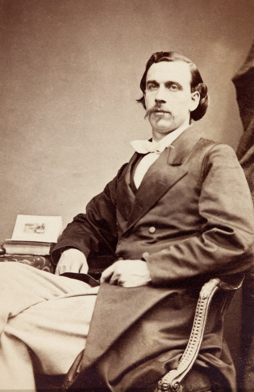 Portret van Allan Foli, ca. 1860 (zwart-wit foto) door Unknown photographer