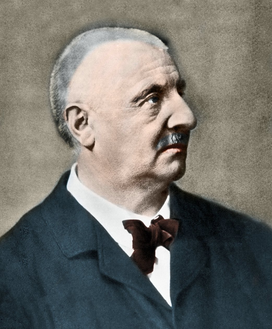 Portret van Anton Bruckner (1824-1896), Oostenrijkse componist. door Unknown photographer