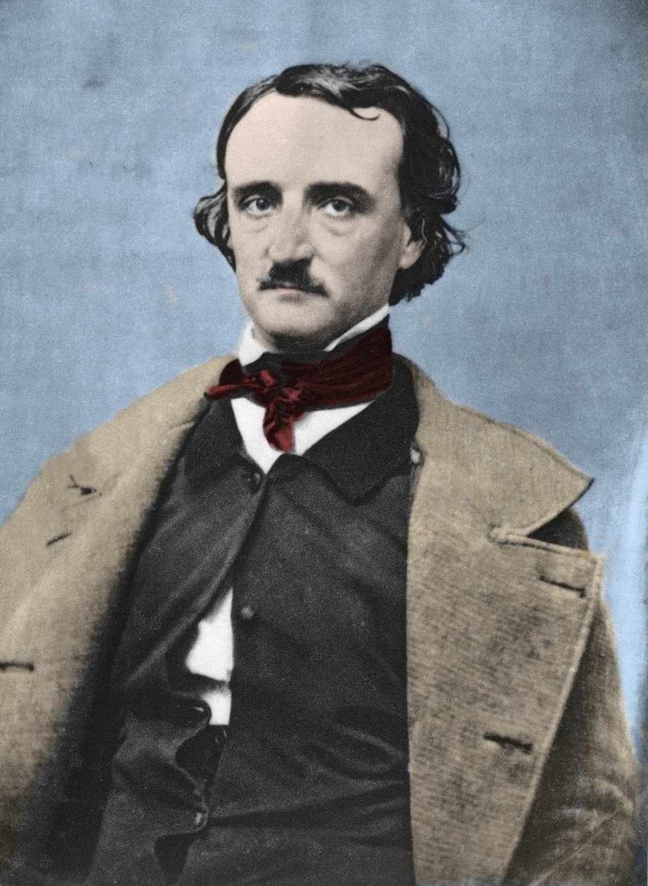 Portret van Edgar Allan Poe (1809-1849), Amerikaanse schrijver. door Unknown photographer