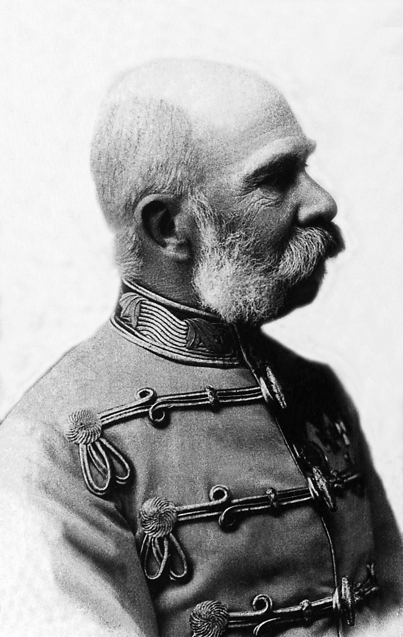 Portret van Francois-Joseph I van Oostenrijk, keizer van Oostenrijk en koning van Hongarije. door Unknown photographer