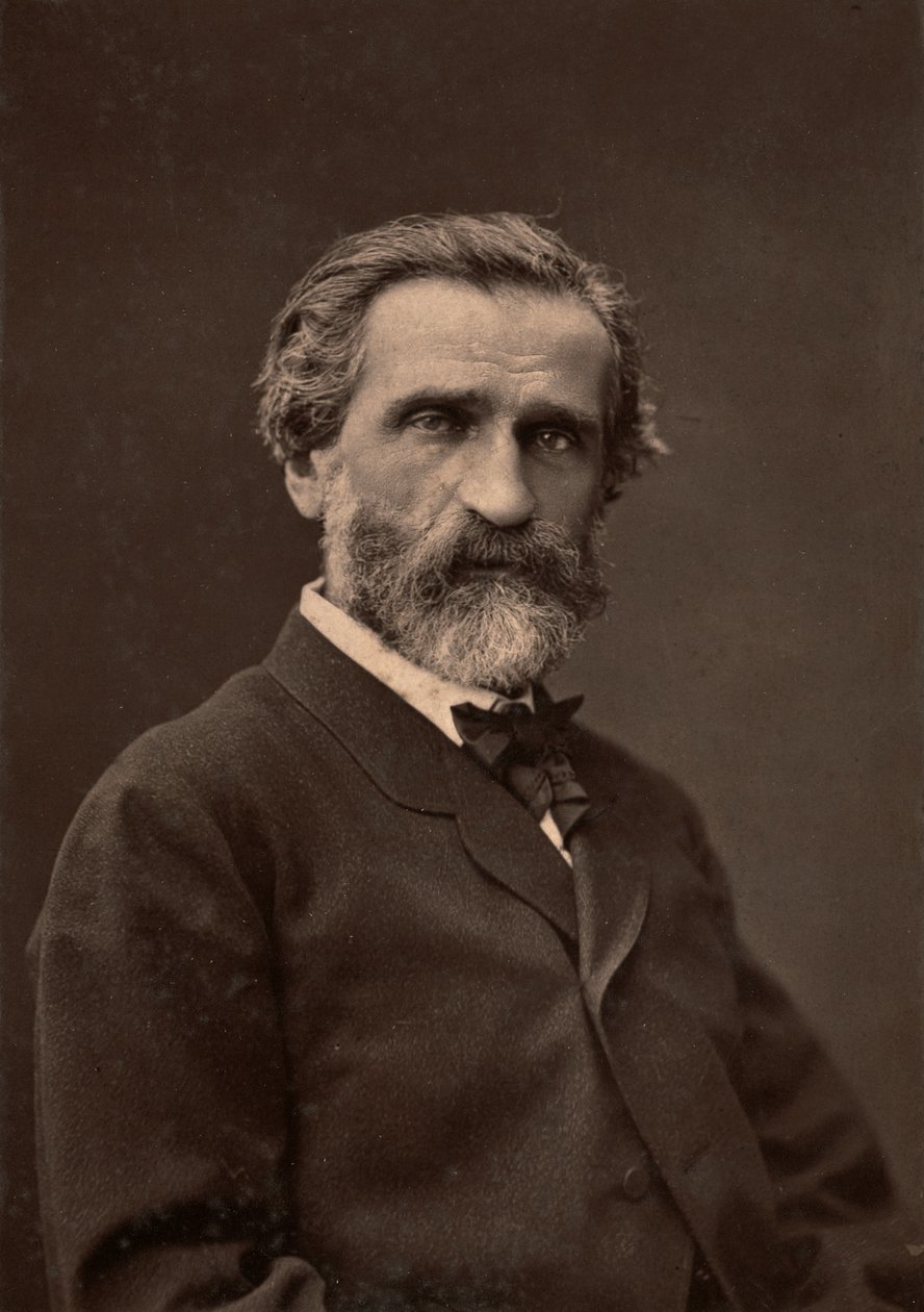 Portret van Giuseppe Verdi, beroemde componist door Unknown photographer