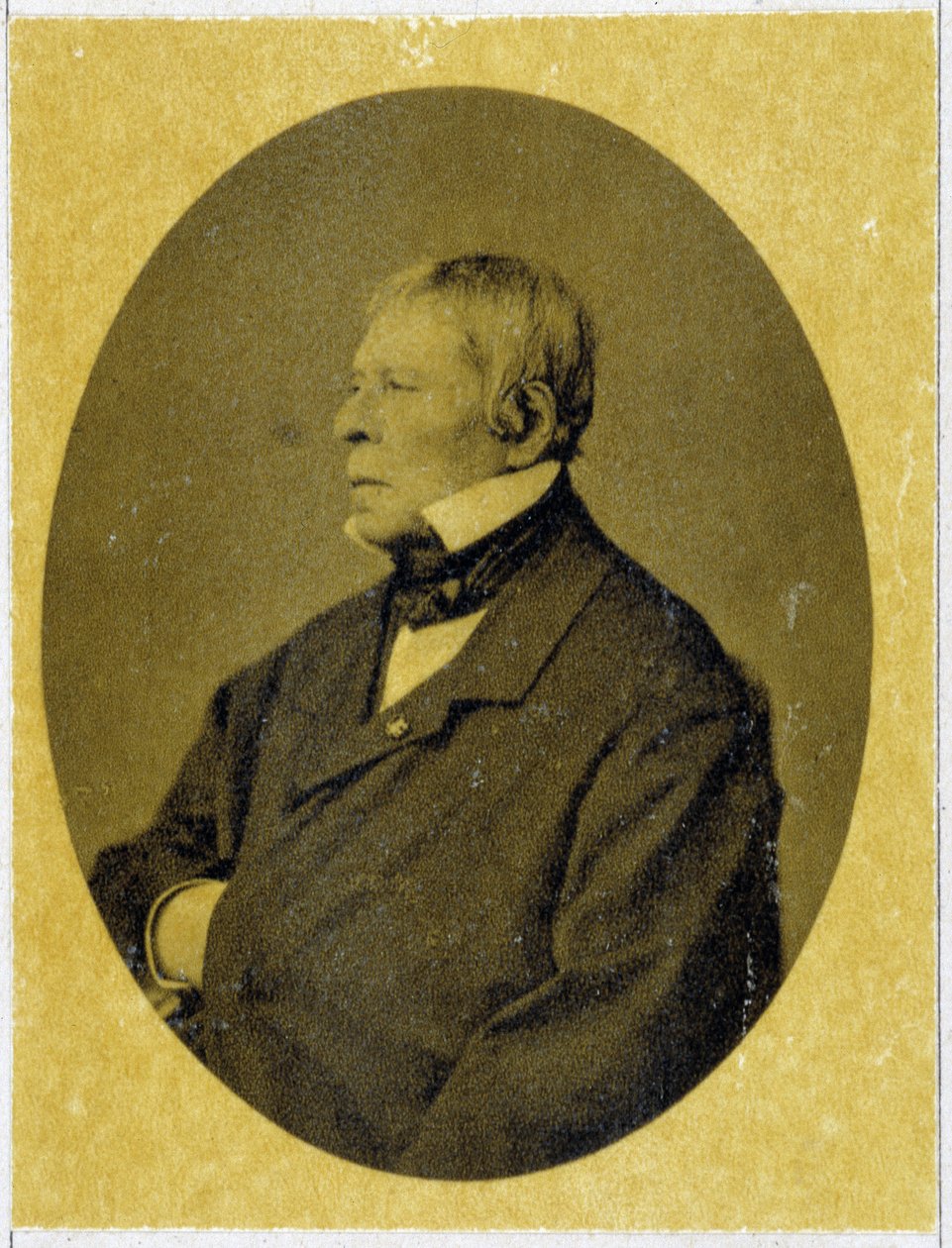 Portret van Jean Auguste Dominique Ingres (1780 - 1867) in 1841. door Unknown photographer