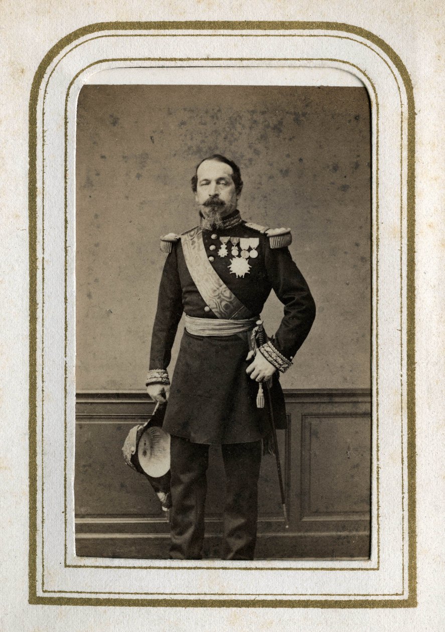 Portret van Napoleon III (Louis-Napoleon Bonaparte) door Unknown photographer