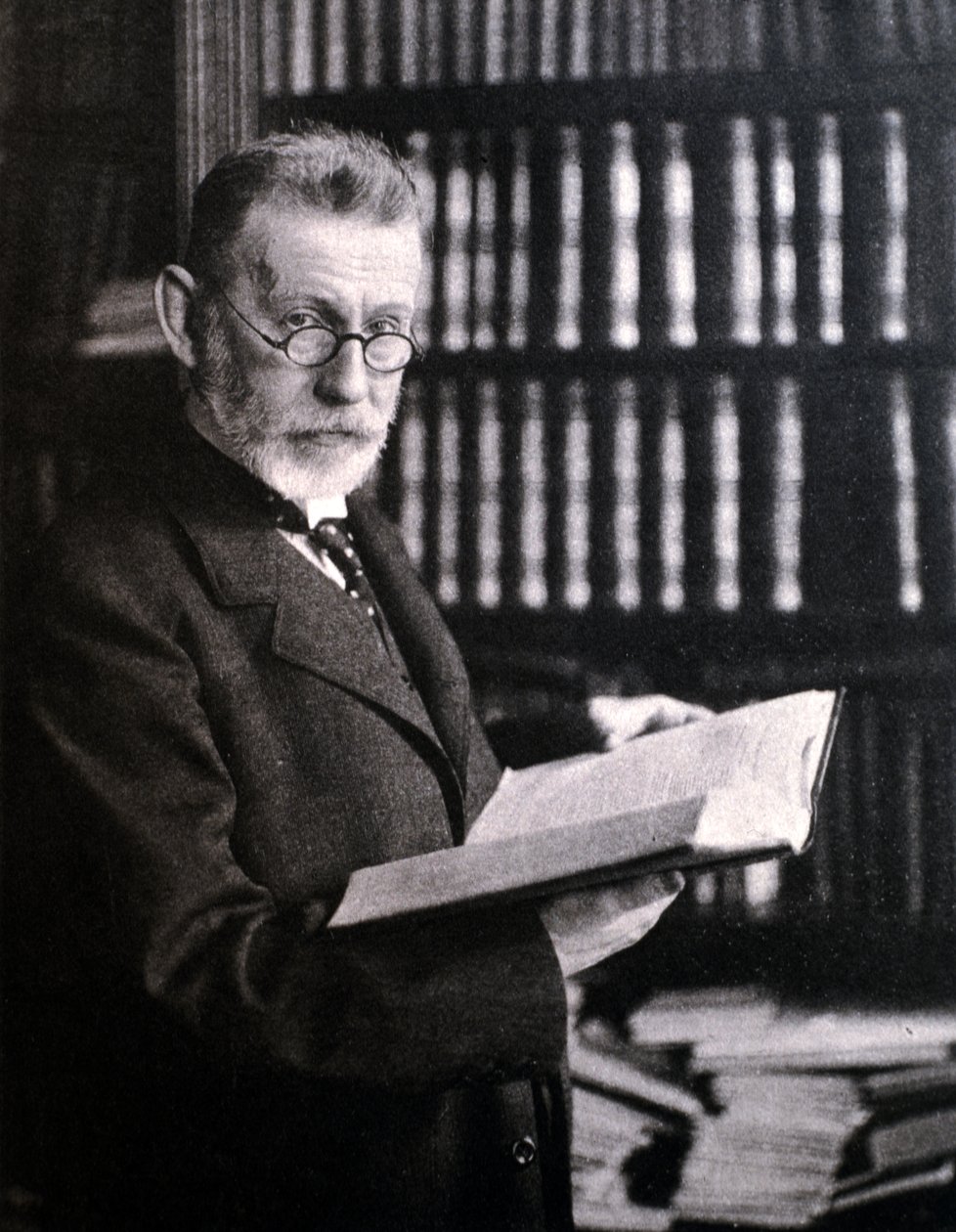 Portret van Paul Ehrlich (foto) door Unknown photographer