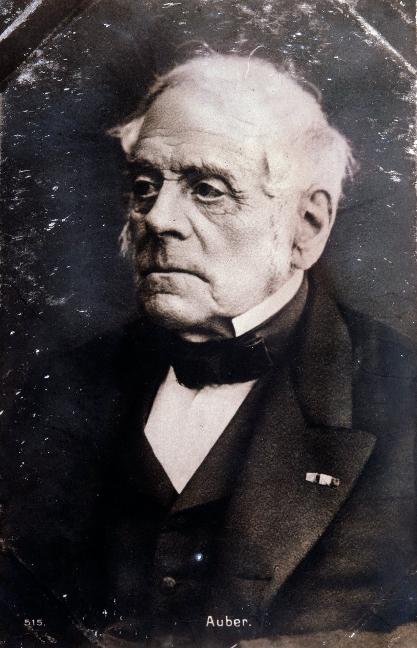 Portret van Engelse componist Daniel Francois Esprit Auber (1782-1871) door Unknown photographer