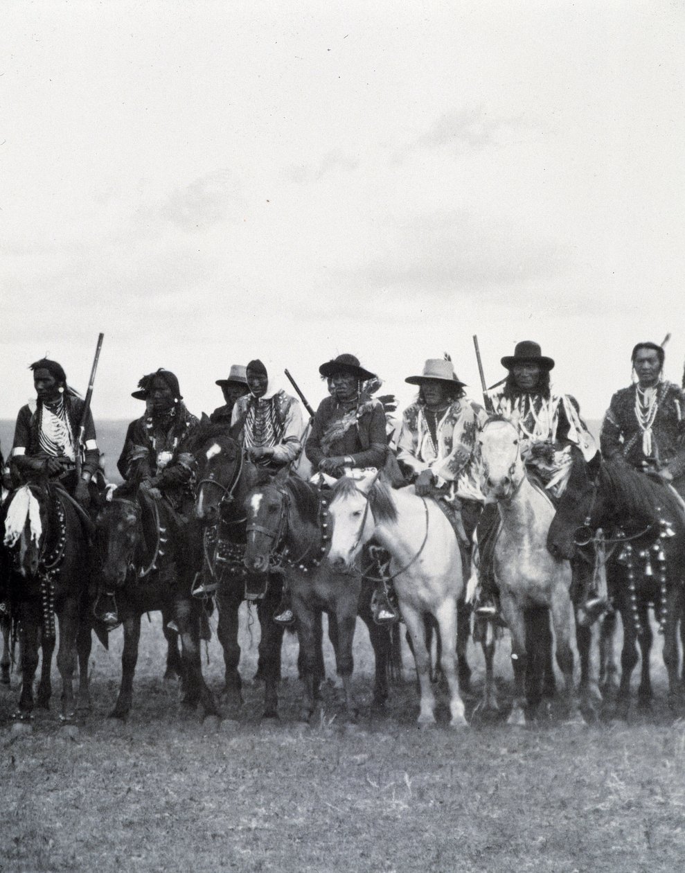Prairie-indianen, Canada, eind 19e eeuw door Unknown photographer