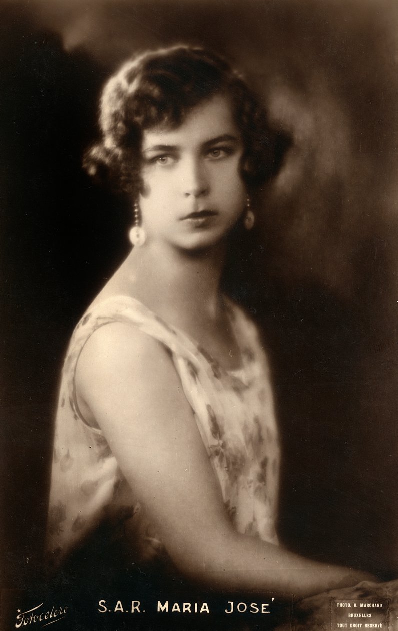 Prinses Maria Jose (1906-2001) door Unknown photographer