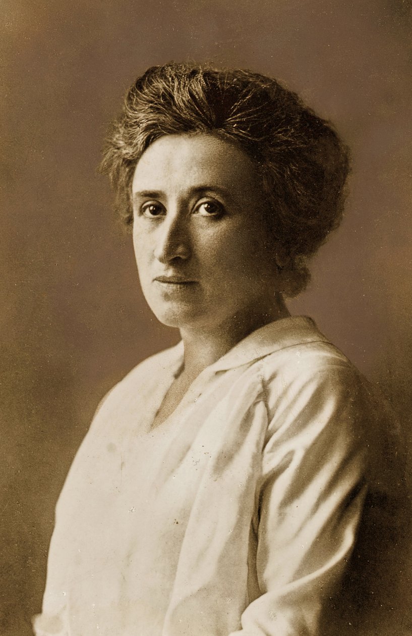 Rosa Luxemburg, c.1911 (sepia print) door Unknown photographer