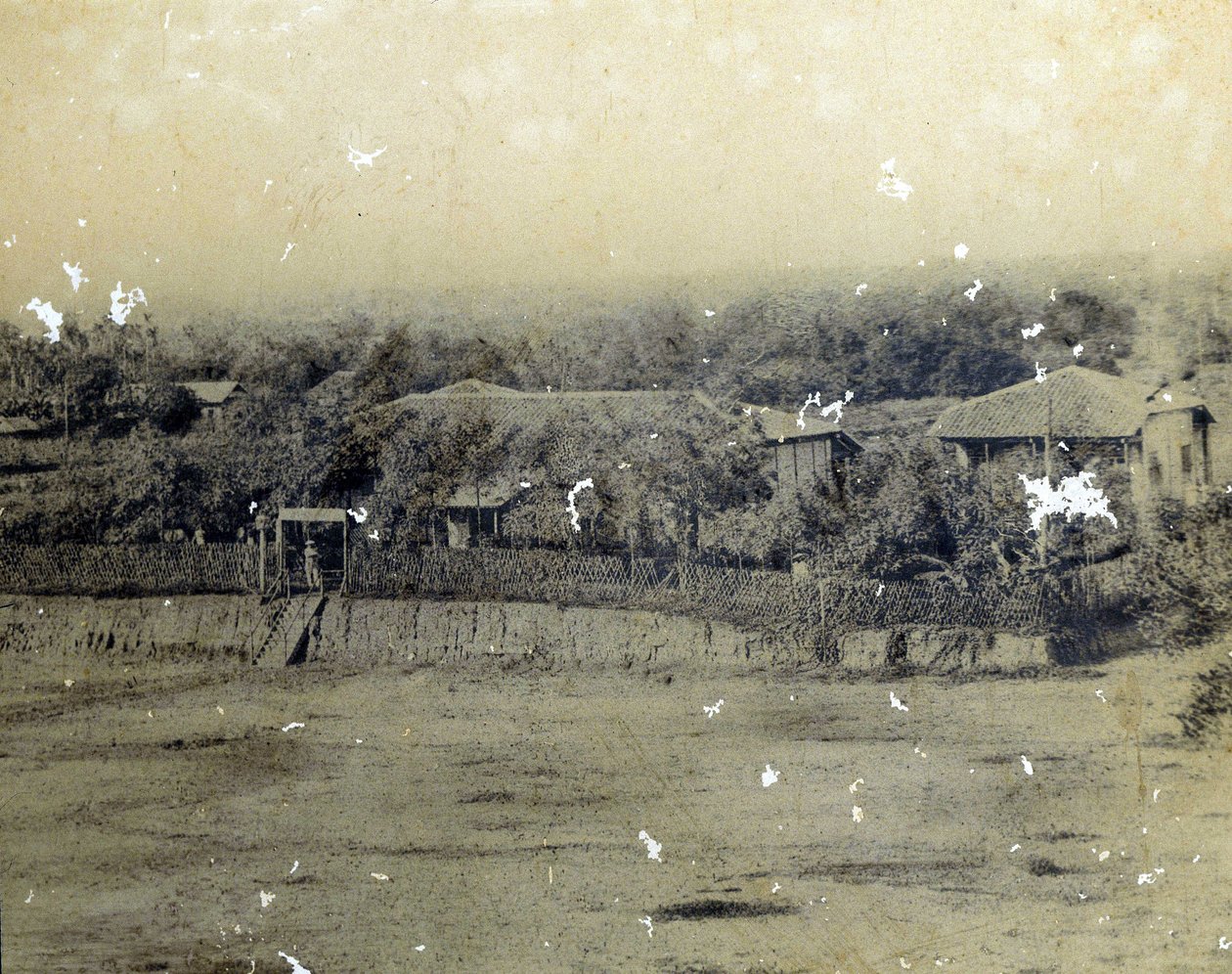 Postgebouw van Saigon ca. 1863 door Unknown photographer