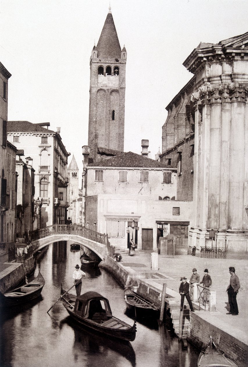 San Giovanni e Paolo wijk in Venetië - fotografie, eind 19e eeuw door Unknown photographer