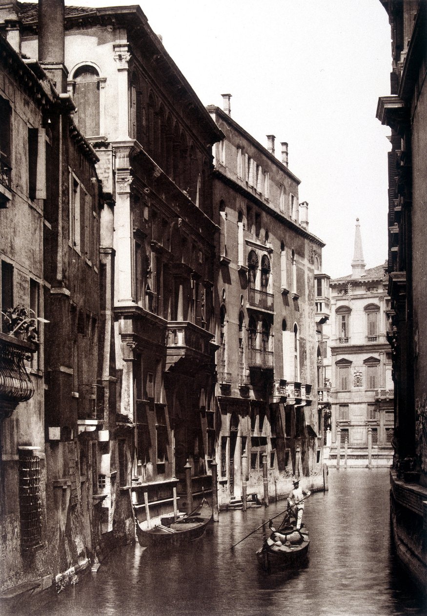 Het Grimani-kanaal in Venetië - fotografie, eind 19e eeuw door Unknown photographer
