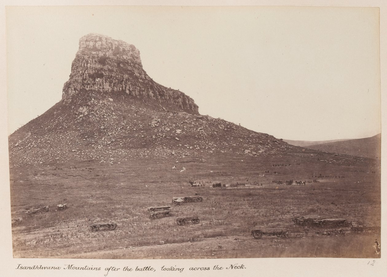 Het slagveld van Isandlwana door Unknown photographer