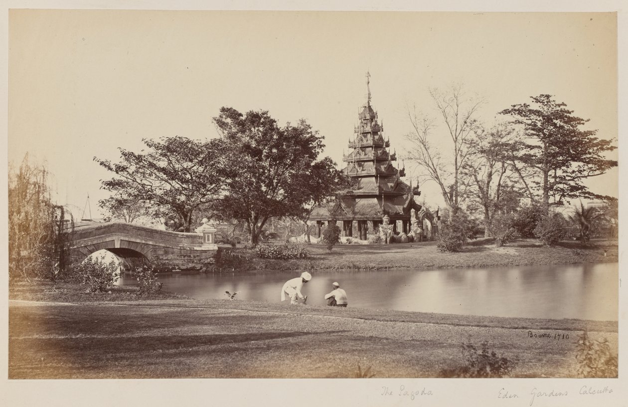 Uitzicht op Eden Gardens, Calcutta door Unknown photographer