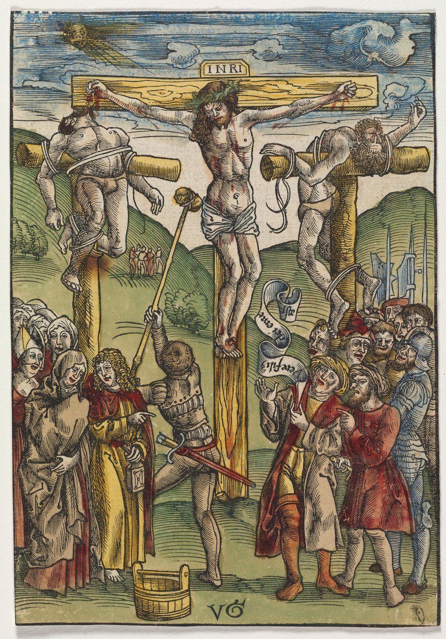 De Passie: De Kruisiging, voor 1508 door Urs I Graf