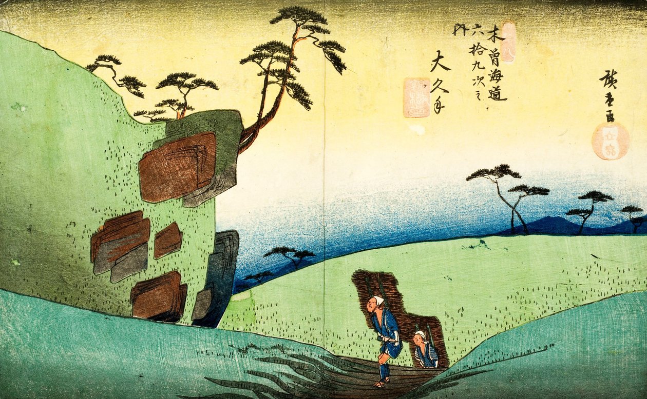 Houtsnede door Utagawa Hiroshige